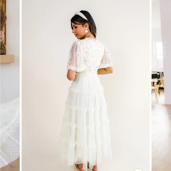 Ivy City Co ANNALISE DRESS IN LIGHT YELLOW - LARGE - Picture 4 of 6